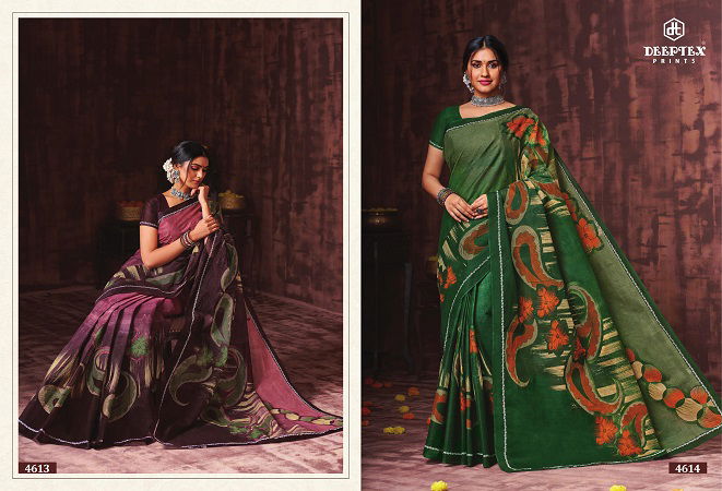 Deeptex Mother India Vol 46 Regular Wear Wholesale Cotton Printed Sarees
